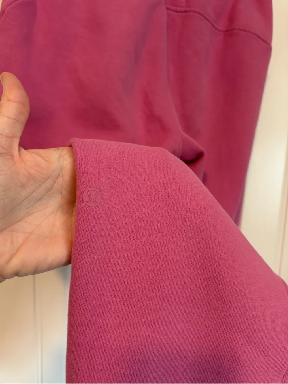 Lululemon Scuba High-Rise French Terry Jogger Pink Blossom size 6